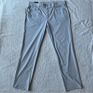 Callaway Mens 38x32 Golf 5 Pocket Pants High Rise Light Gray CGBSE0T3 NWT preppy